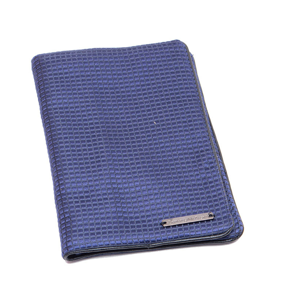 Zegna Wallet Men size 10X14 Slate Blue